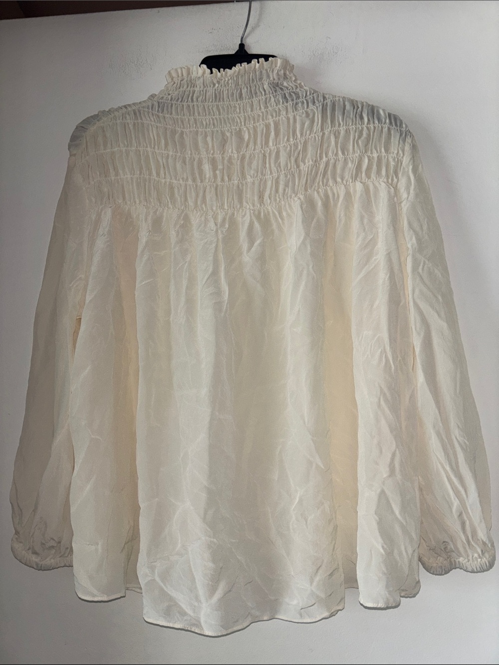 Frame Silk Turtleneck Blouse